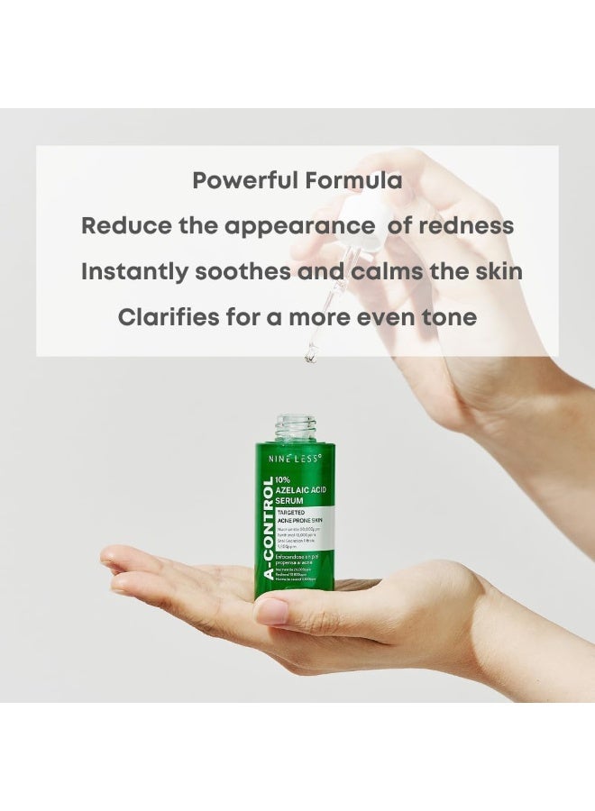 نايلس سيروم أسيلايك أسيد 10% من A-Control - سيروم كوري لحب الشباب للوجه - علاج مهدئ للوجه يزيل البثور وحب الشباب - للبشرة المعرضة لحب الشباب والباهتة، 1.01 أونصة سائلة. - Image 4